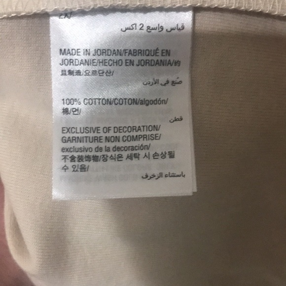 100% Cotton Karen Scott Tank Top with scalloped lace at neckline & arm openings - Picture 4 of 4